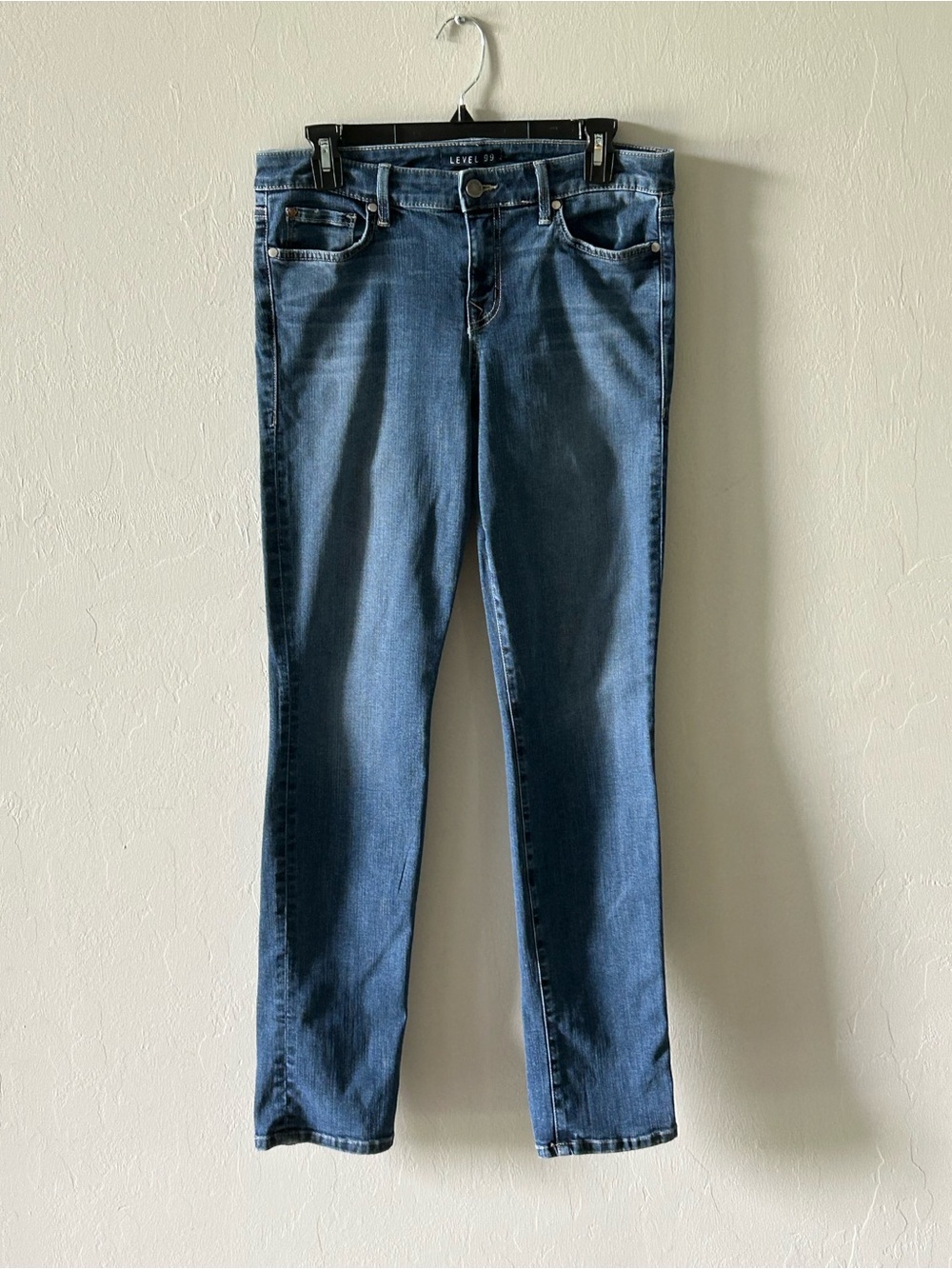 Level 99 Sz 30 Denim Distressed Cool Mid Rise Liza Skinny Jeans Grunge Revival
